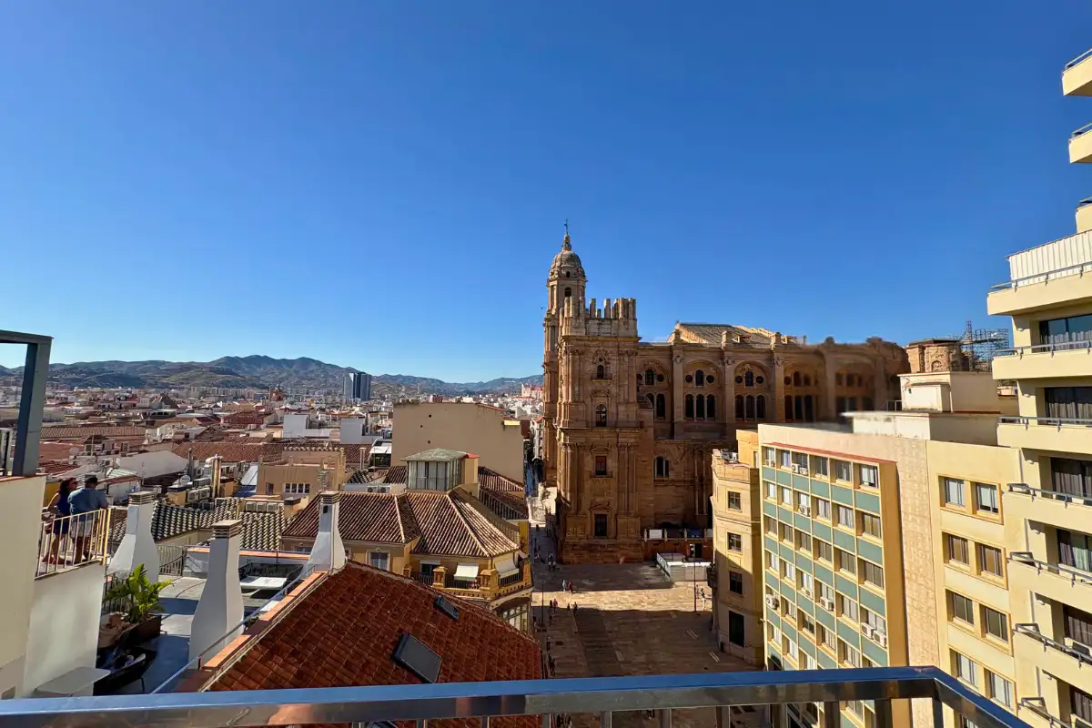 Rooftop view in Málaga