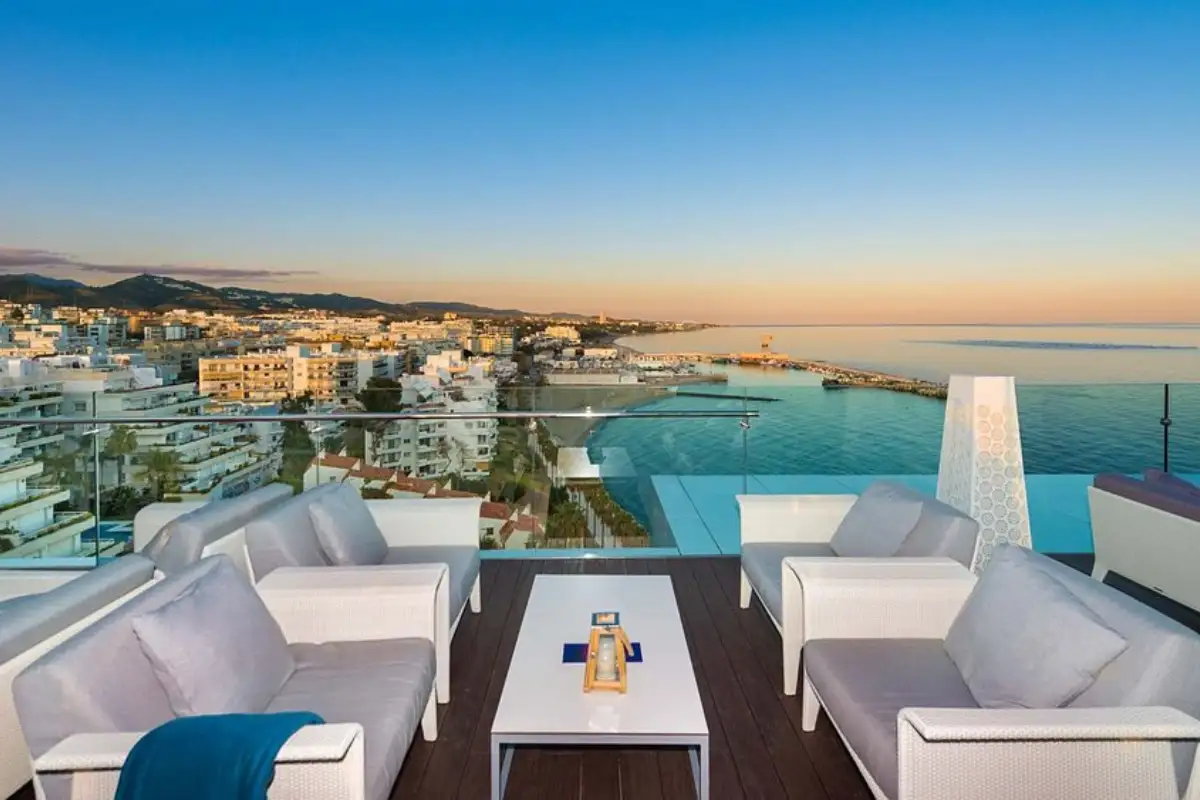 Rooftop view in Marbella